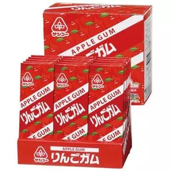 Sanko 10 шт. яблочной жевательной резинки ХарактеристикиМаленькая жевательная резинка со вкусом яблока. ХарактеристикиМаленькая жевательная резинка со вкусом яблока ХарактеристикиМаленькая жевательная резинка со вкусом яблока. 1