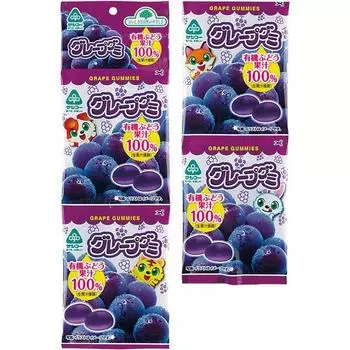Sanko Grape жевательные конфеты 20 г x 4 нитиPoint Grape жевательные конфеты, изготовленные из органического виноградного сока Point Grape жевательные конфеты, изготовленные из органического винограда 1