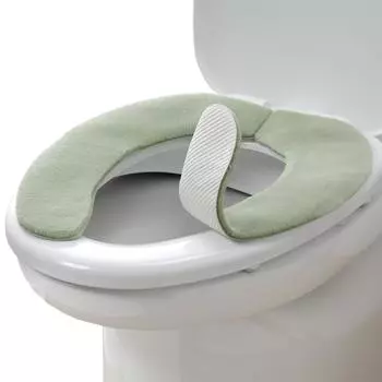 Sanko in Sanko Stays in Soft Toilet Seat [Made Japan, Deodorizing, Washable] Place, Type, Cover, 9mm, Green, Adsorption, KC-69