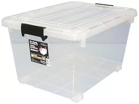 Sanko Plastic Actibox 56 Natural 510128 White Transparent,