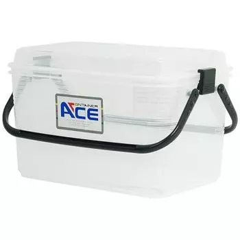 Sanko Plastic Container Ace M Width 40 x Depth x Height Natural Black 27.5 24.5cm