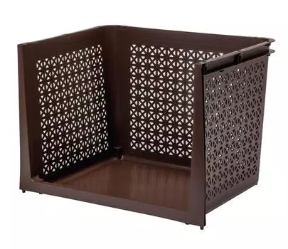 Sanko Plastic Storage Lacon Штабелирование Ширина x Глубина x Высота Изготовлено в формате A3 Эффективный Простой 437372 Стойка, глубокая, 46,0 35,0 33,0 см, коричневый, Япония, коричневый