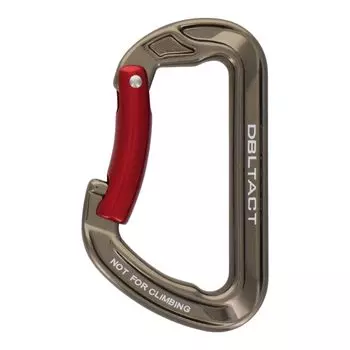 Sankyo Corporation DBLTACT Aluminum Forged Carabiner Gunmetal DT-AKS-G