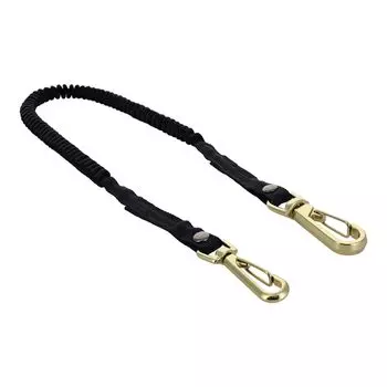 Sankyo Corporation DBLTACT Cloth Safety Cord with Stainless Steel Wire Working Load 2kg Black 2 Hooks DT-ST-07BK чёрный