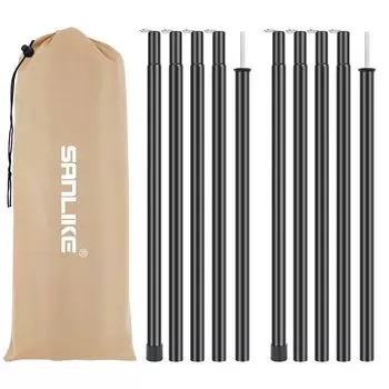 SANLIKE брезентовый шест для палатки диаметр 19 мм длина 5 соединений стальной дополнительный шест кемпинговое оборудование для установки на открытом воздухе шест для кемпинга 2,0 м (Набор 2)