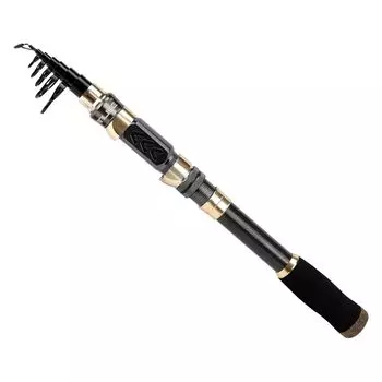 SANLIKE Casting Fishing Carbon Aluminum Reel Compact Ultra For Sea Embankment Swinging Rod, Rod, Fiber, Extendable, All-Metal Seat, Rod, Portable, чёрный