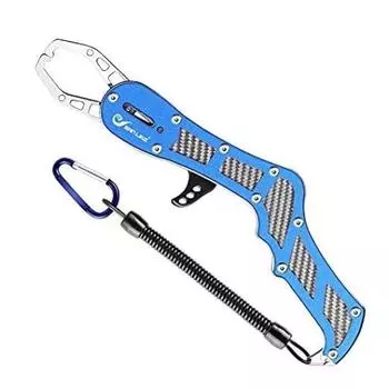 SANLIKE Fish Grip Grip Fish Catcher Ультралегкая рыболовная снасть для ловли рыбы Компактный карабин в комплекте Пистолетного типа синий