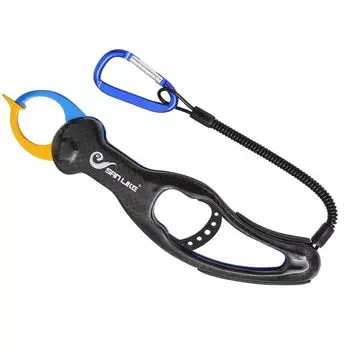 SANLIKE Рыбалка Рыба Рыба Карбон Алюминий Нержавеющий Рыбалка Включает в себя Защита от потери пистолета Черная рукоятка, Ловец, Захват, Передняя, Задняя, Шестерня, чёрный