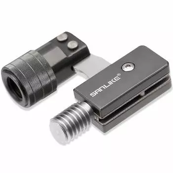 SANLIKE Tamo Joint Подсачек для подсачека Tamo Net Большая кнопка Легко нажимать одной рукой Алюминиевый сплав Нержавеющая сталь Коррозионностойкий замок серый