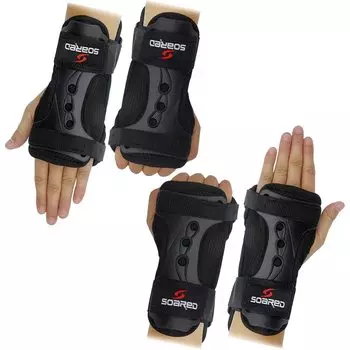 sanmaao Защитник для запястья Защита запястья Braveboard Скейтборд Сноуборд Защита (Набор 2) чёрный