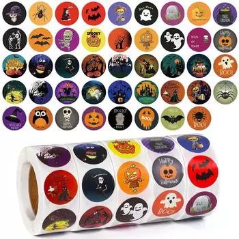 SANNIX Награда Хэллоуин 2500 Награда 40 для учителя Диаметр туалета 25 мм Наклейки, Наклейки, Детали, Наклейки, Узоры, Награды, Обучение, (Хэллоуин