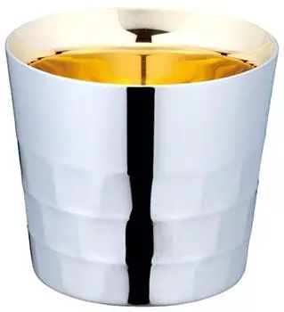 Sanpo Sangyo Migaki Meister Double Structure Sake Cup 120ml 24K Gold Plated Paulownia Box 1 Piece 11002080