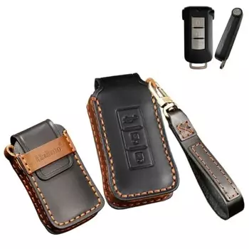 SANRILY Mitsubishi Keno Key Case Key Holder Key Cover Key Protection Key Case Подходит для Mitsubishi Delica Delica D5 Outlander PHEV ek Space Custom Nissan D