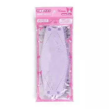 Sanrio 3D нетканая маска Kuromi Kuromi с персонажем для профилактики простуды 20,5 x 0,3 x 8 см 547026