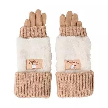 [Sanrio] 3WAY перчатки Pochacco совместимый с смартфоном чехол для защиты от холода 381390