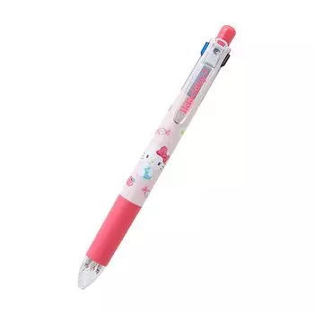 Sanrio 4-цветная шариковая ручка механический карандаш Sarasa Multi Hello Kitty чернила зеленые 283193 и цветные: Черный, Синий, Красный, 0,5 мм