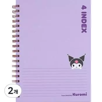 Sanrio 4 Index Note Kuromi, Фиолетовый, 2шт.