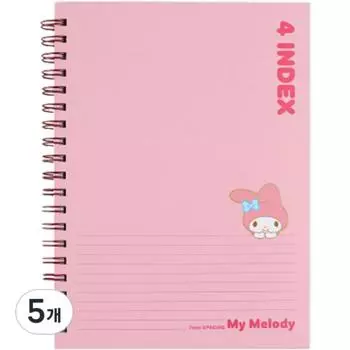 Sanrio 4 Index Note My Melody, розовые, 5 шт.