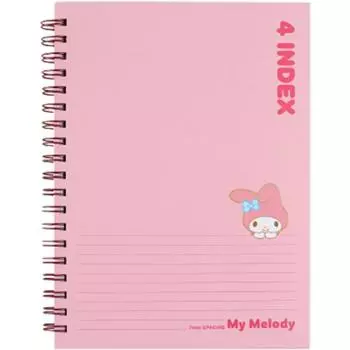 Sanrio 4 Index Note My Melody, розовый, 1 шт.
