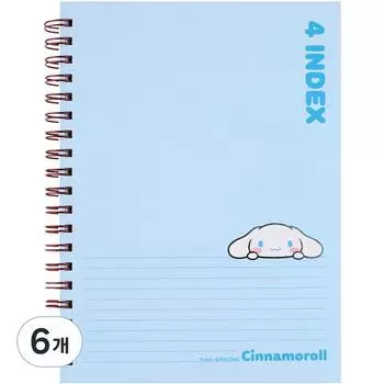 Sanrio 4 Индексные ноты Корица, Синий, 6 шт.