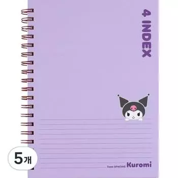 Sanrio 4 индексные ноты Куроми, фиолетовые, 5 шт.