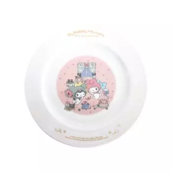 Sanrio 50-летие 20-летие Тарелка Можно использовать в микроволновой печи и посудомоечной машине Посуда Разные товары Розовые товары с персонажами Посуда розовый