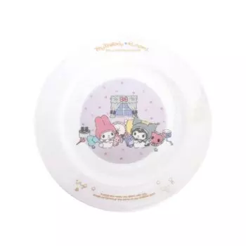 Sanrio 50-летие 20-летие Тарелка Подходит для микроволновой печи и посудомоечной машины Посуда Фиолетовая Посуда Сделано в Японии фиолетовый