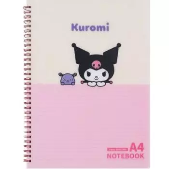 Sanrio A4 PP Kuromi Heart Note, розовый, 1 шт.