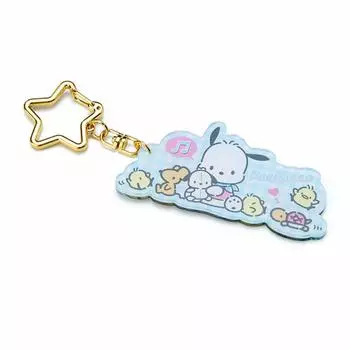 Sanrio Акриловый брелок Pochacco, приблизительный размер. 4 x 1 x 12 см Акрил 640867