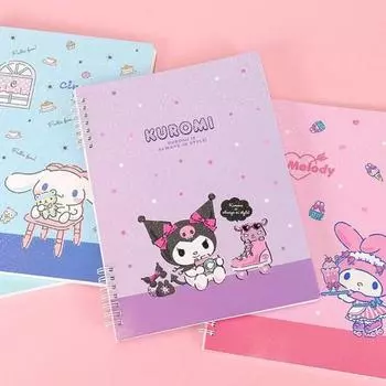 Sanrio B5 2-ступенчатая пружина note 3P, комплект (Моя Мелодия Куроми Синнаморолл), 1 комплект