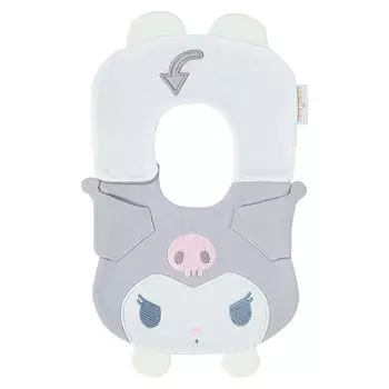 [Sanrio] Baby Character Shaped Brace Kuromi Baby Meal Apron Cute Gift 100% Cotton Soft Organic Cotton Baby Gift 026794
