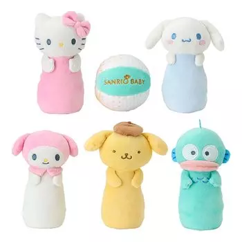 Sanrio Baby Washable Bowling Play Sanrio Characters Hello Kitty My Melody Cinnamoroll Pompompurin Hangyodon Baby Toy Gift Baby Gift 345652 розовый