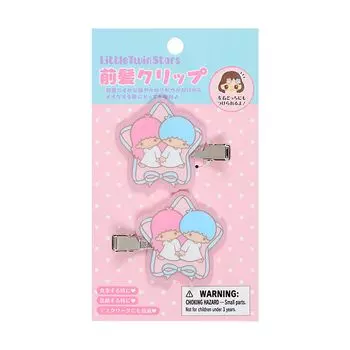 Sanrio Bangs Clip Goods Forever Little Twin Stars Kiki Lala Hair Clip Makeup Set of 2 448192 (Персональный Санрио)