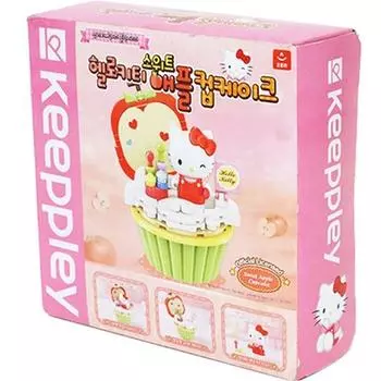 Sanrio Block Hello Kitty Sweet Apple Cupcake, популярный персонаж в Корее