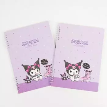 Sanrio Блокнот с голограммой 2-Step Spring, размер B5, на подкладке, 1 комплект (2 куска), Куроми