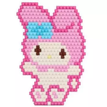 Sanrio Bunnyland My Melody Pixel Block, популярный персонаж в Корее