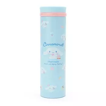 Sanrio Бутылка для воды 460 мл для питья, легкая, из нержавеющей стали, Cinnamoroll Cinnamoroll 814059, детская, теплая/холодная