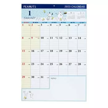 Sanrio Calendar 2023 Wall Hanging Writing Snoopy Snoopy Rokuyo Full Display Memo Space Character 204641 SANRIO