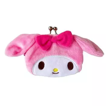 Sanrio Character Face Mini Gama Mouth Charagama Pouch Accessory Case Coin Purse Coin Case My Melody SR-0053MM