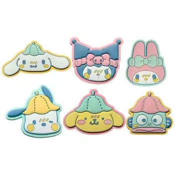 Sanrio Character Резиновый зажим 1 шт. 6 типов случайных ремешков Стильный милый Sanrio Популярный Маленький Маленький [приблизительно]