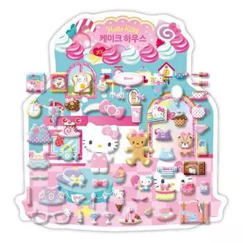 Наклейка Sanrio Characters Cake House Hello Kitty, популярный персонаж в Корее