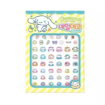 Sanrio Characters Cinnamoroll Nail Deco Sticker, a popular character in Korea