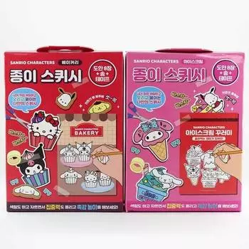 Sanrio Персонажи Самодельный набор из 2-х бумажных сквиши, популярный персонаж в Корее