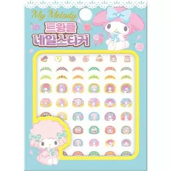 Sanrio Characters My Melody Twinkle Nail Sticker, a popular character in Korea