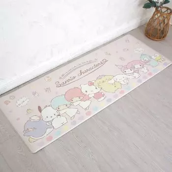 Sanrio Characters ПВХ кухонный коврик 45 x 120 см виниловый водоотталкивающий ПВХ антибактериальный устойчивый к запахам устойчивый к плесени огнестойкий подушка Kitty Pompompurin