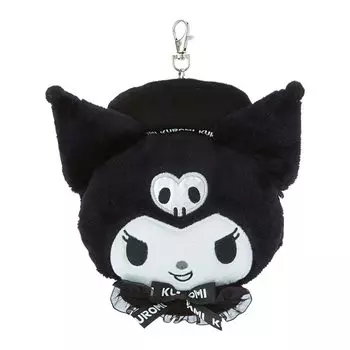 Sanrio Чехол для пропуска Kuromi Face Shape из полиэстера для девочек (Мы 5 Куроми) 255963