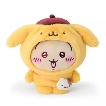 Sanrio Chiikawa Plush Toy Ages 3 and 826481 (Rabbit) Pompompurin, Polyester, Up,