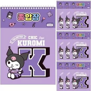 Sanrio Children s Comprehensive 105G, 20 листов, отправлено случайным образом, Kuromi Purple, 10 штук