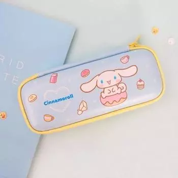 Sanrio Cinnamoroll Candy EVA, 2-уровневый чехол для ручки, пишущего инструмента, пенал, небесно-голубой
