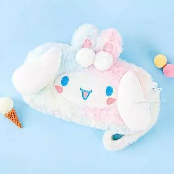 Sanrio Cinnamoroll градиентный квадратный чехол-пенал с характерными канцелярскими принадлежностями, 1 шт.